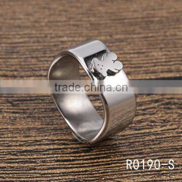 Christmas gift most popular high-grade silver bear charming finger ring