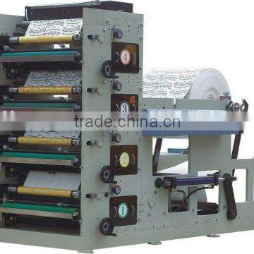 YR--4 Colours 1000\650\480\320 mm Flexographic Stacking Printing Machinery