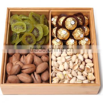 Fujian Xingyuan Bamboo Material Dry Fruit Tray, Candy Box with Lid