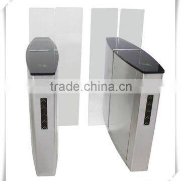 china manufacturer high quality railway retractable glass full wing flap turnstile for access control bi-directiona