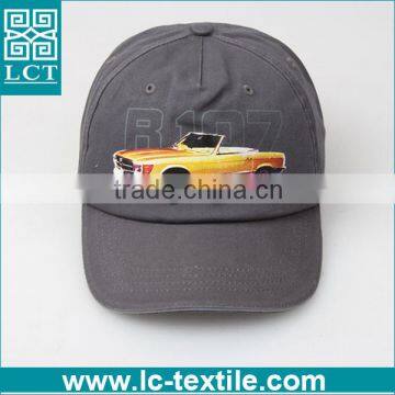 high quality 5 panel heat transfer print vintage corduroy cap LCTN2003