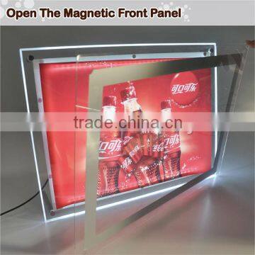 2016 Transparent acrylic Material illuminated advertising light box