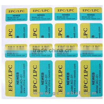 OEM brand name custom logo retail security labels self adhesive labels stickers