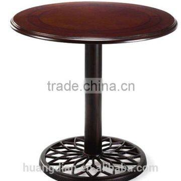 wholesale modern metal base wood high top restaurant table