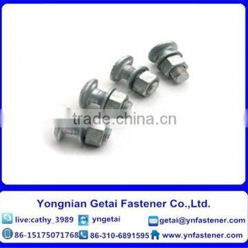 DIN935/DIN937 High speed Guard rail bolts grade 8.8 Hot dip galvanizing Carbon Steel