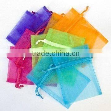 Popular promotional chinese red wedding favor organza bag