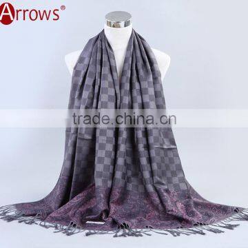 100% Cotton Jacquard Fancy Quality Women Ethnic Shawl Scarf Muslim Preyer Hijab Dress Wraps photo-5