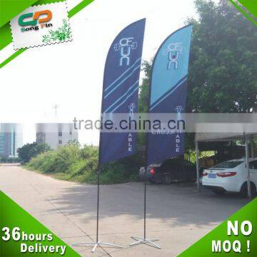 Double side printing 3m advertising feather shape flag