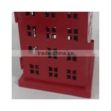 Metal House Lantern 3 Color Selection With Rope Handle photo-6