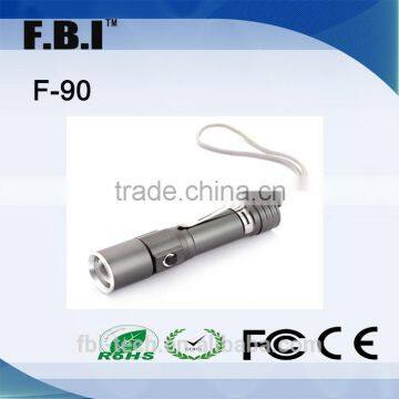 Small Portable Aluminum alloy led flashlight 240 lumens for outdoor