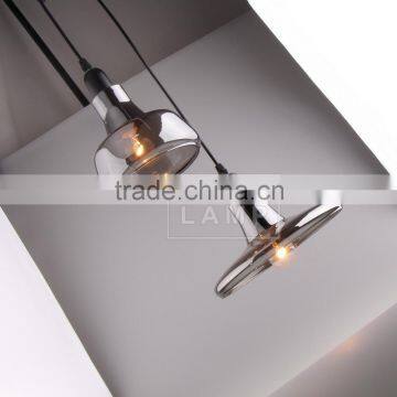 Antique Vintage Industrial DIY Copper Glass Ceiling Lamp Light Pendant Lighting photo-5
