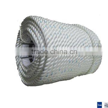 3 strand polyethylene/PE twisted rope/mooring rope