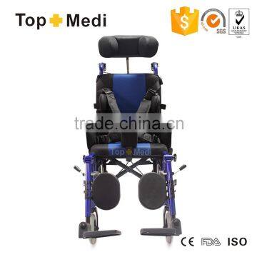 Reclining Cerebral Palsy Manual Wheelchair for Child Foldable Aluminum/Silla de ruedas para los ninos de paralisis cerebral