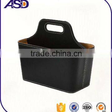 High End Cheap magazine use leather box/storage boxes