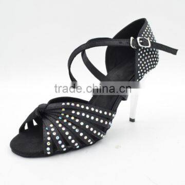 EVKOO zapatos salsa dance shoes with rhinestones