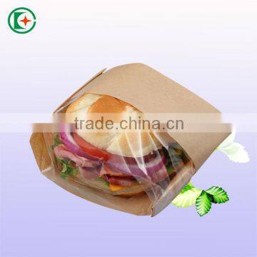 2015 year best sell bread packaging paper bags with window