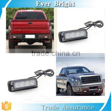 Universal 4 LED White&Yellow Strobe High Power Flasher Lights Car Truck Warning Caution Emergency Construction Strobe Light