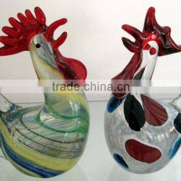 Murano series, hand made glass cock squirrel