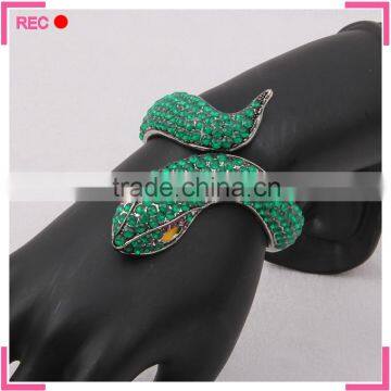 New Model Bangles Green Color, Snake Shaped Bracelets and Bangles for Big Wrist photo-2