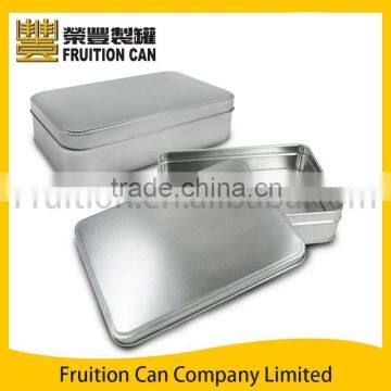 Rectangular tin with slip cover lid