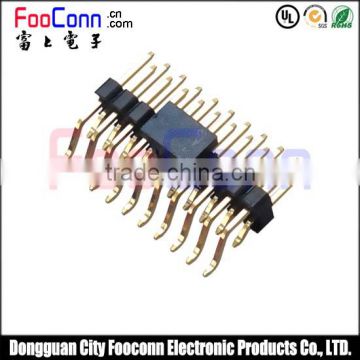 2.54mm pin header dual row with right angle smt connector