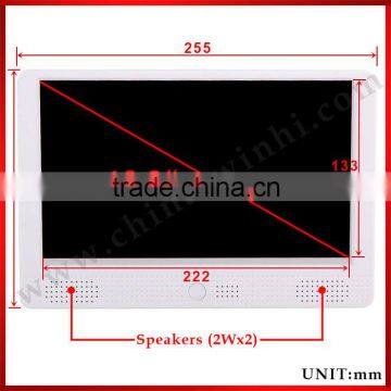 10.2inch TFT LCd Monitor Restaurant USB SD CF External Push Button Panel Display LCD TV With Memory Card Slot Advertising Player photo-2