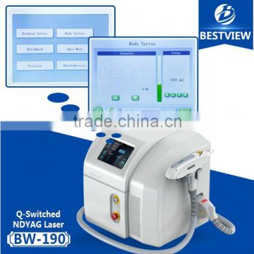 Portable Q-Switched ND YAG Laser Tattoo Removal Machines Freckles Removal For Remove Reflecks Removal Permanent Make Up Laser 800mj