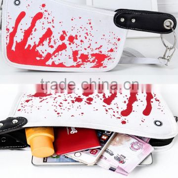 fashion unique Knife shape leather handbag high capacity purse wallet direct factory