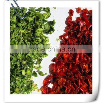 Dehydrated Green Bell Peppers With Kosher BRC HACCP and ISO Certificate
