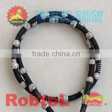 Diamond wire saw for concrete dry cutting