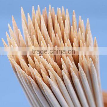 Single Sharped or Semi-pointed Tip Round Bamboo Stick/skewer for BBQ photo-3