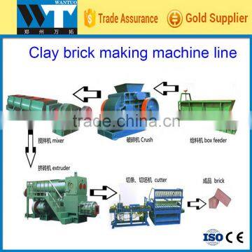 Fully Automatic Vacuum Clay Brick Extruder Making Machine For sale with logo printed function