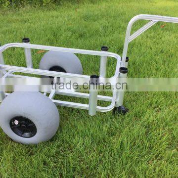 TC2023 Aluminum balloon wheel beach trolley cart