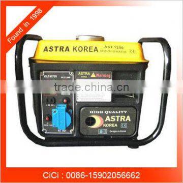 Portable gasoline generator price, Factory direct 220v Manual generator AST1200, 1kw Astra Korea Mini generator