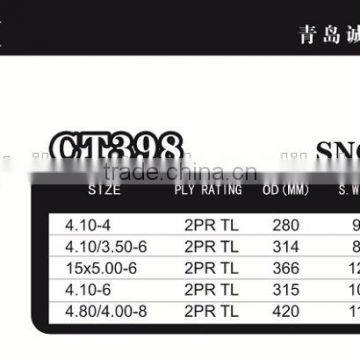 4.10-4 Snow Thrower Wheel Lawn Tractor Garden go Kart ATV Tire photo-2