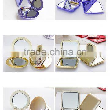 Plastic Plating Colourful Folding Portable Pocket Mirror photo-4