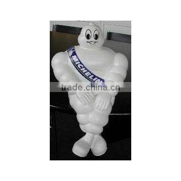 OEM Blow Molding Factory, 3D Cartoon toy,Plastic Doll M ichelin Man.