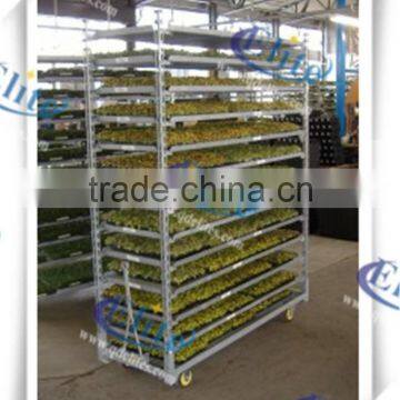 36 Flower Cart Base, Expande Steel Flower Carts Trolley Base, Pulling Plate Mesh Base For Flower Trolley photo-6