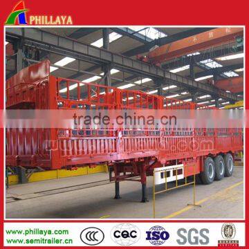 30 - 60ton Cheap Utility Cargo Trailer Fence Grain Truck Animals Transport Gooseneck Farm Box Trailer photo-2