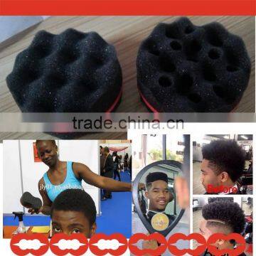 New coming !Double side round dread hair sponge lock and twist Magic twist with wave s holes twist sponge brush twist