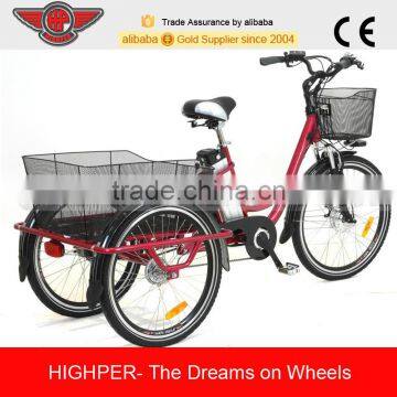 250W 26 Inch Alloy Electric Tricycle, 3 Wheel Electric Bike For Adult (EL08L) photo-2