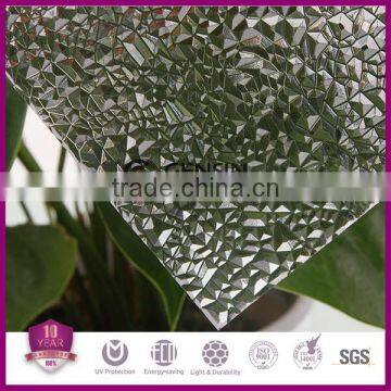 2.5mm Crystal Diamond Polycarbonate Sheet/ Polycarbonate Embossed Sheet photo-2