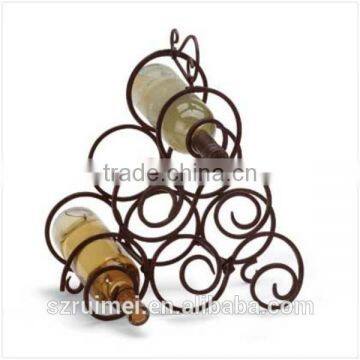 Triangle Metal Wine Bottle Display Rack photo-2