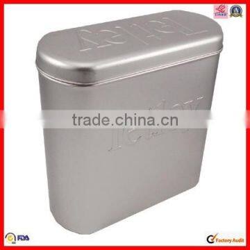 Wholesale Oval Embossing Lid Tea Tin Can photo-3