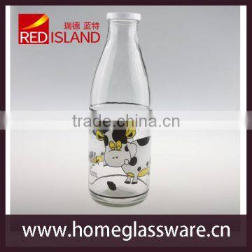 1L Milk Glass Bottle With Tin Lid 2016 New Priducts photo-3
