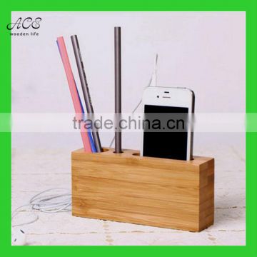 Bamboo desk organizer