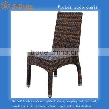 Aluminium Frame Wicker Outdoor/Indoor High Back Side chair/Dining chair L80802