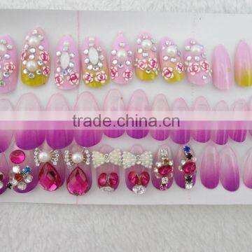 High Quality Bridal Nail Art Designs False Nail Art Fancy Wedding Nail Art photo-4
