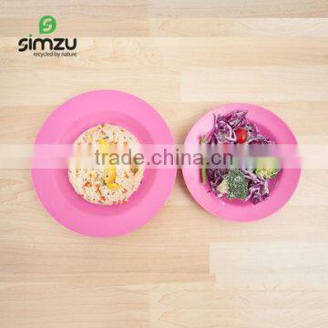 Factory Wholesale Biodegradable Bamboo Fiber Eco Plate photo-4