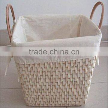 Natural Maize Rope Customized Laundry Storage Proofing Basket Nesting for Home Decoration Corn Husk Rope Woven Basket photo-6